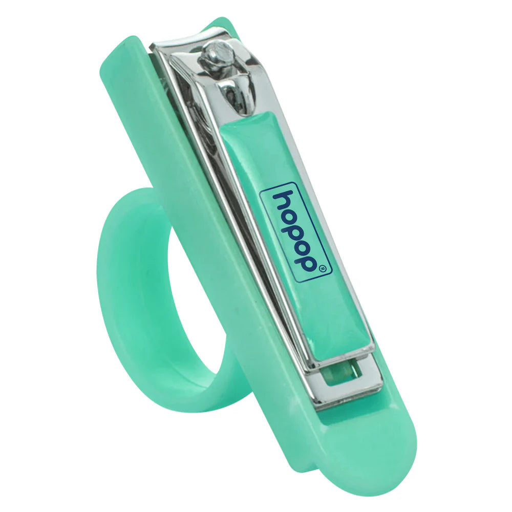 Hopop Nail Clipper Cutter with Finger Grip - Green