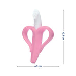 Hopop Easy Grip Banana Silicone Teether - Pink