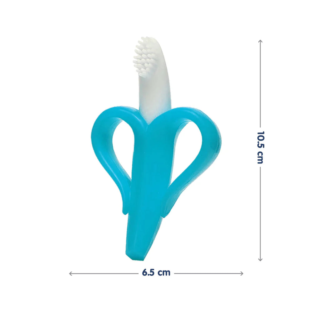 Hopop Easy Grip Banana Silicone Teether - Blue