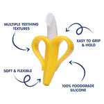 Hopop Easy Grip Banana Silicone Teether - Yellow