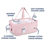 Hopop Baby Diaper Caddy Organiser - Pink