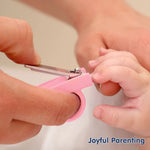 Hopop Nail Clipper Cutter with Finger Grip - Pink