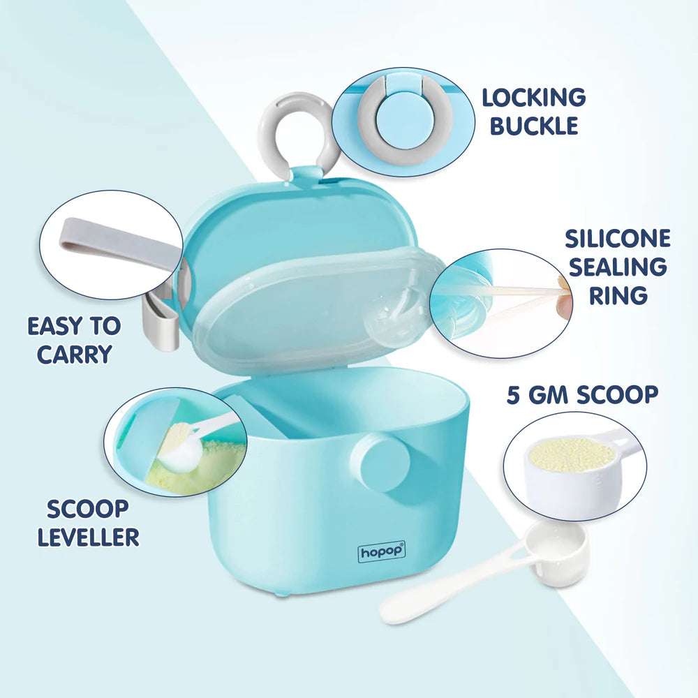 Hopop Milk Powder & Multi-Purpose Food Container - Blue