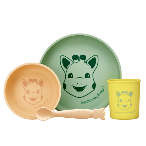 Sophie La Girafe Silicone meal set