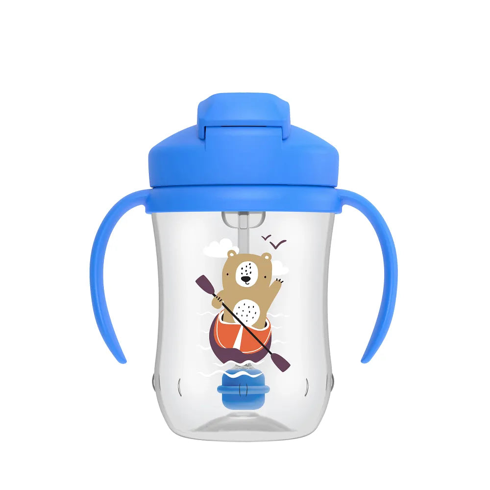 Dr Brown's Baby's First Straw Cup - Blue Bear