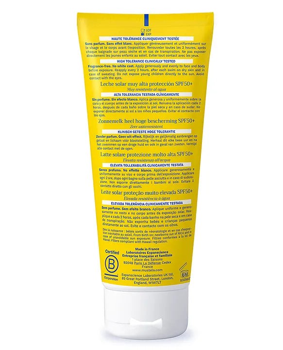 Mustela Very High protection Sun Lotion SPF 50+ - 100ml