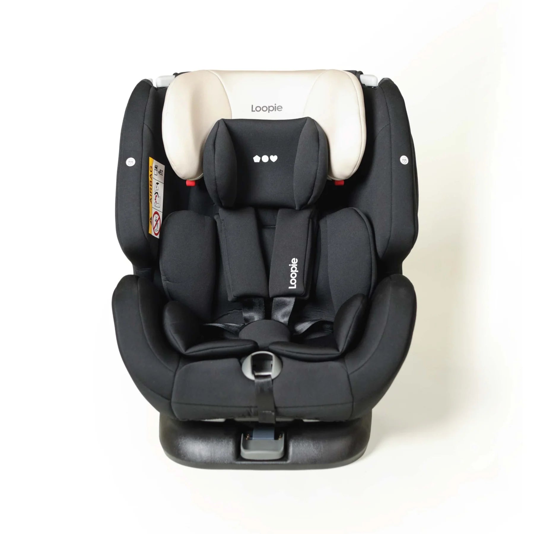 Loopie Lap Baby Car Seat - Black Charcoal
