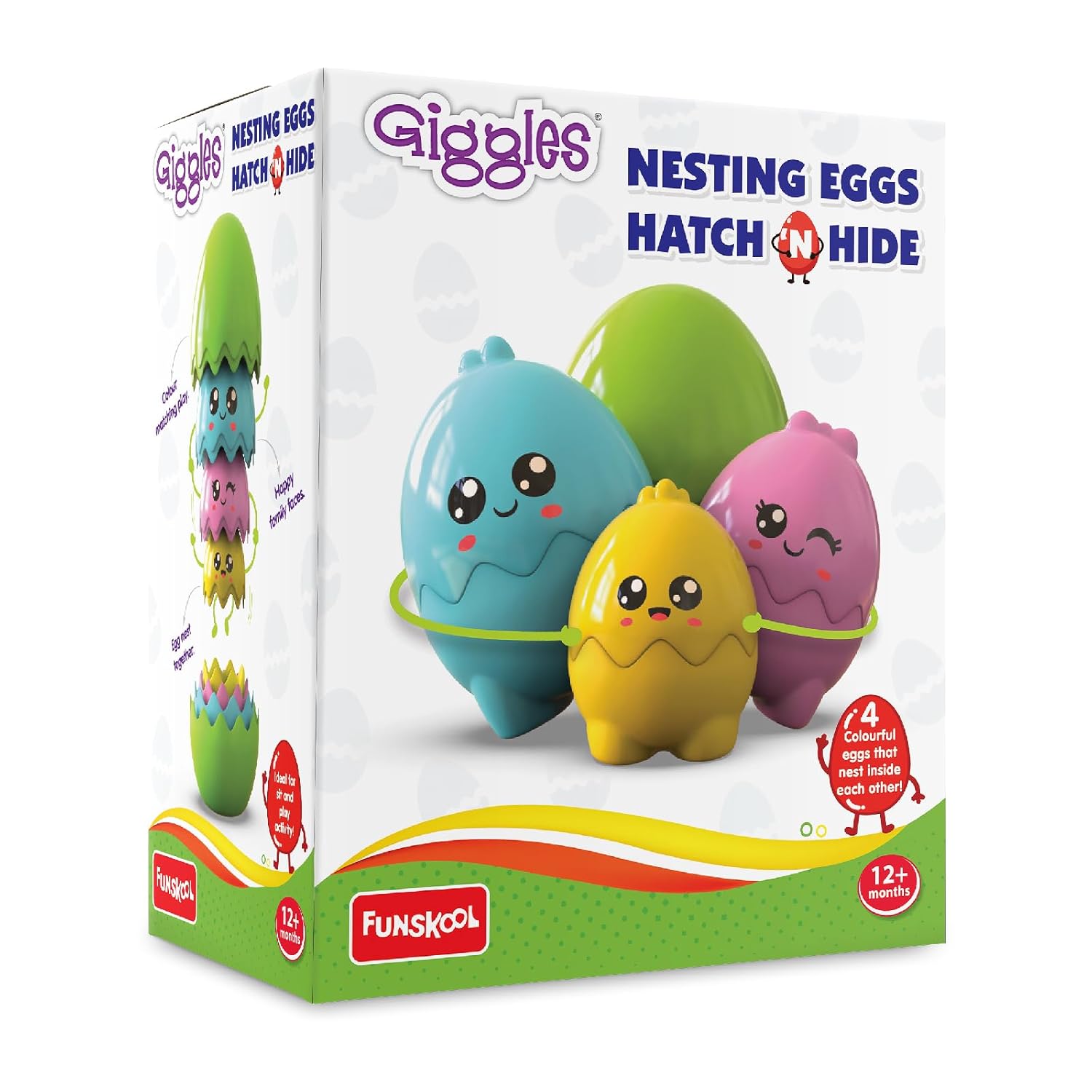 Funskool Giggles Nesting Eggs Hatch N Hide
