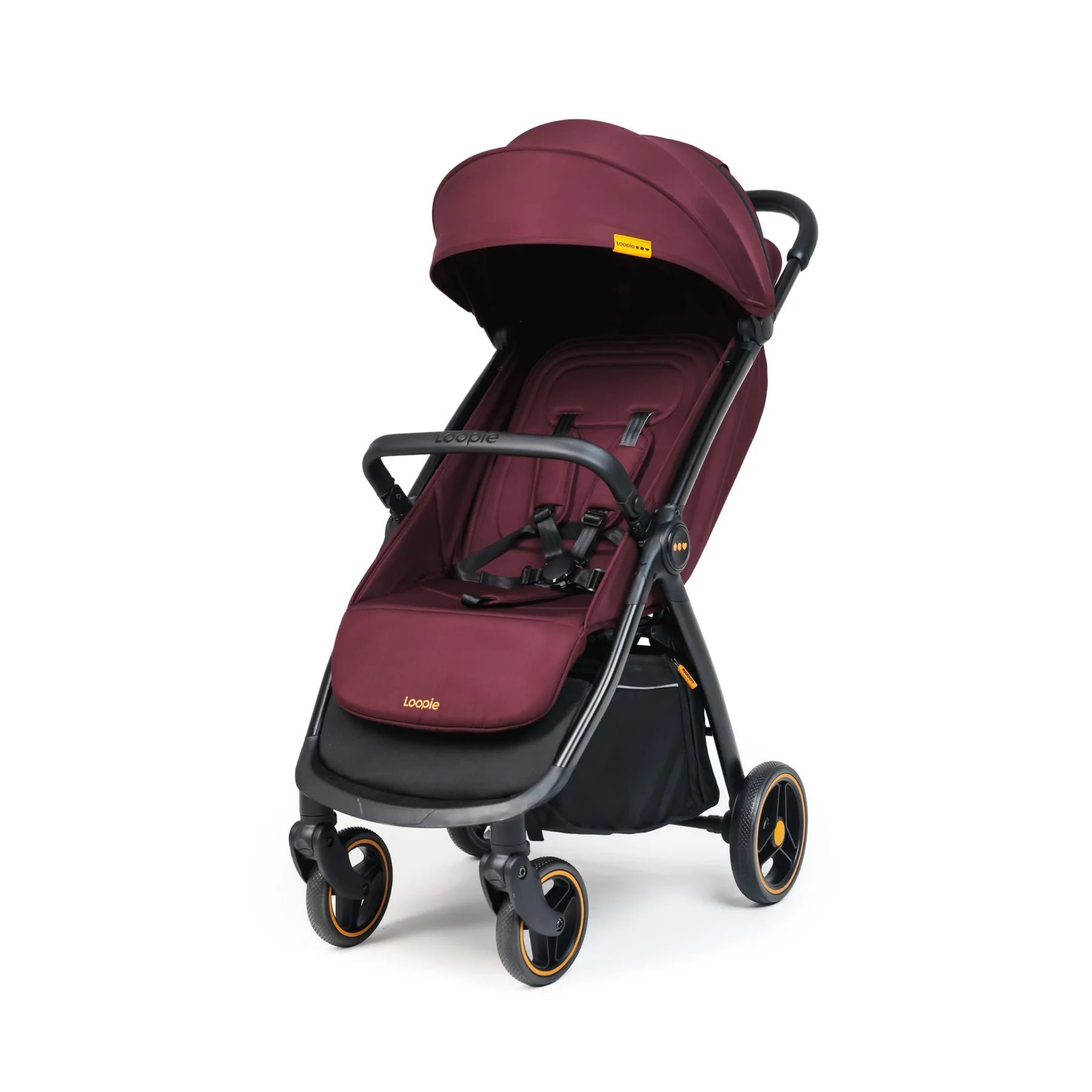 Loopie Hop Baby Stroller - Maroon Mulberry