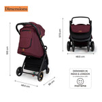 Loopie Hop Baby Stroller - Maroon Mulberry