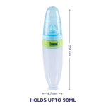 Hopop Soft Squeezy Silicone Food Feeder - 90 ml - Blue