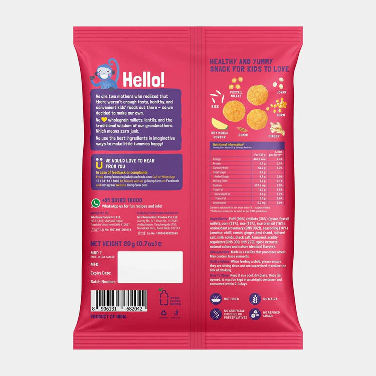 Slurrp farm Mighty Puff - Mild Masala