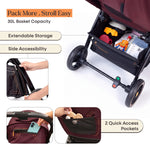 Loopie Hop Baby Stroller - Maroon Mulberry