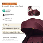 Loopie Hop Baby Stroller - Maroon Mulberry