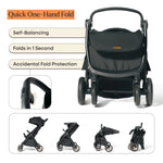 Loopie Hop Baby Stroller - Black Charcoal