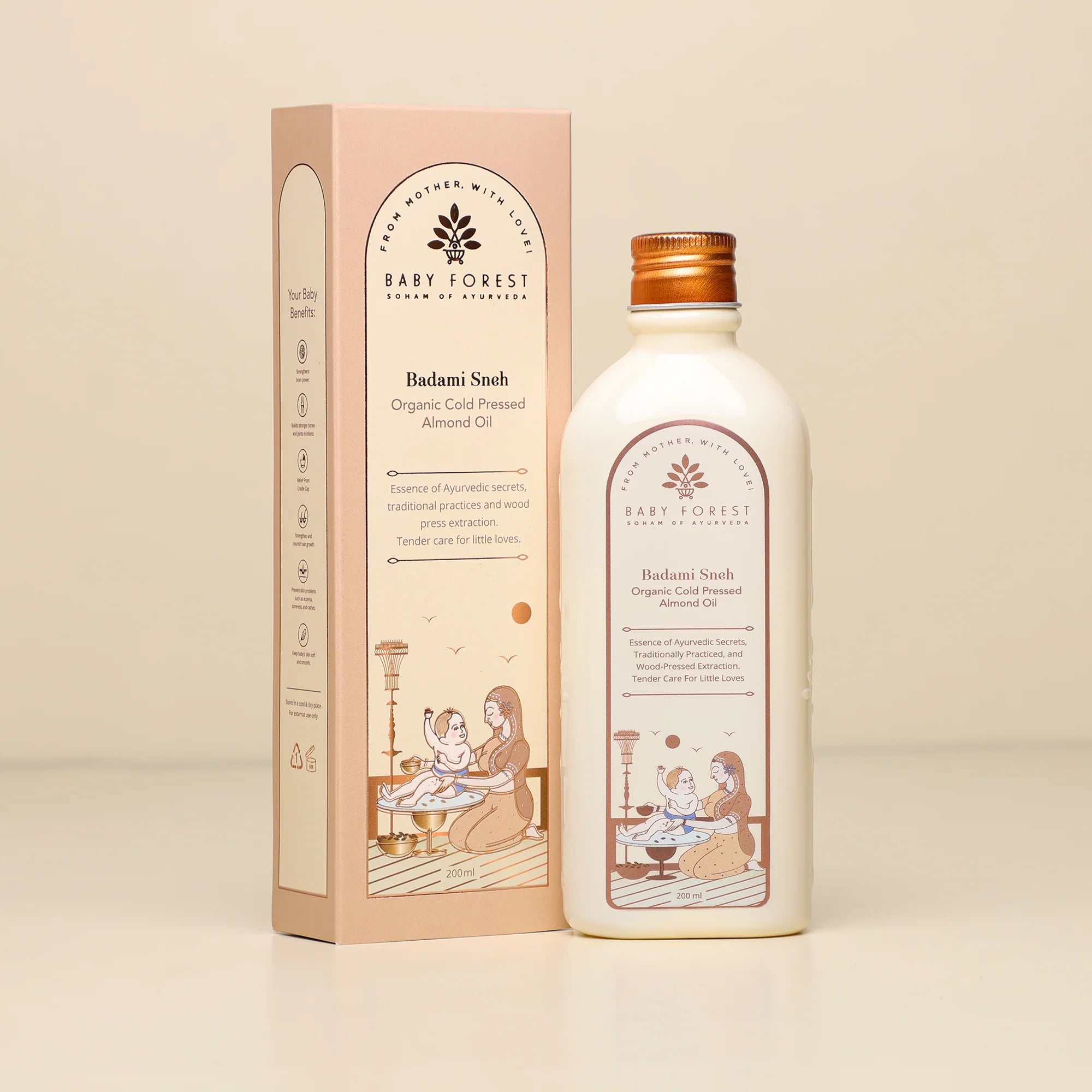 Baby Forest Badami Sneh- Organic Cold Pressed Almond Oil - 200ml