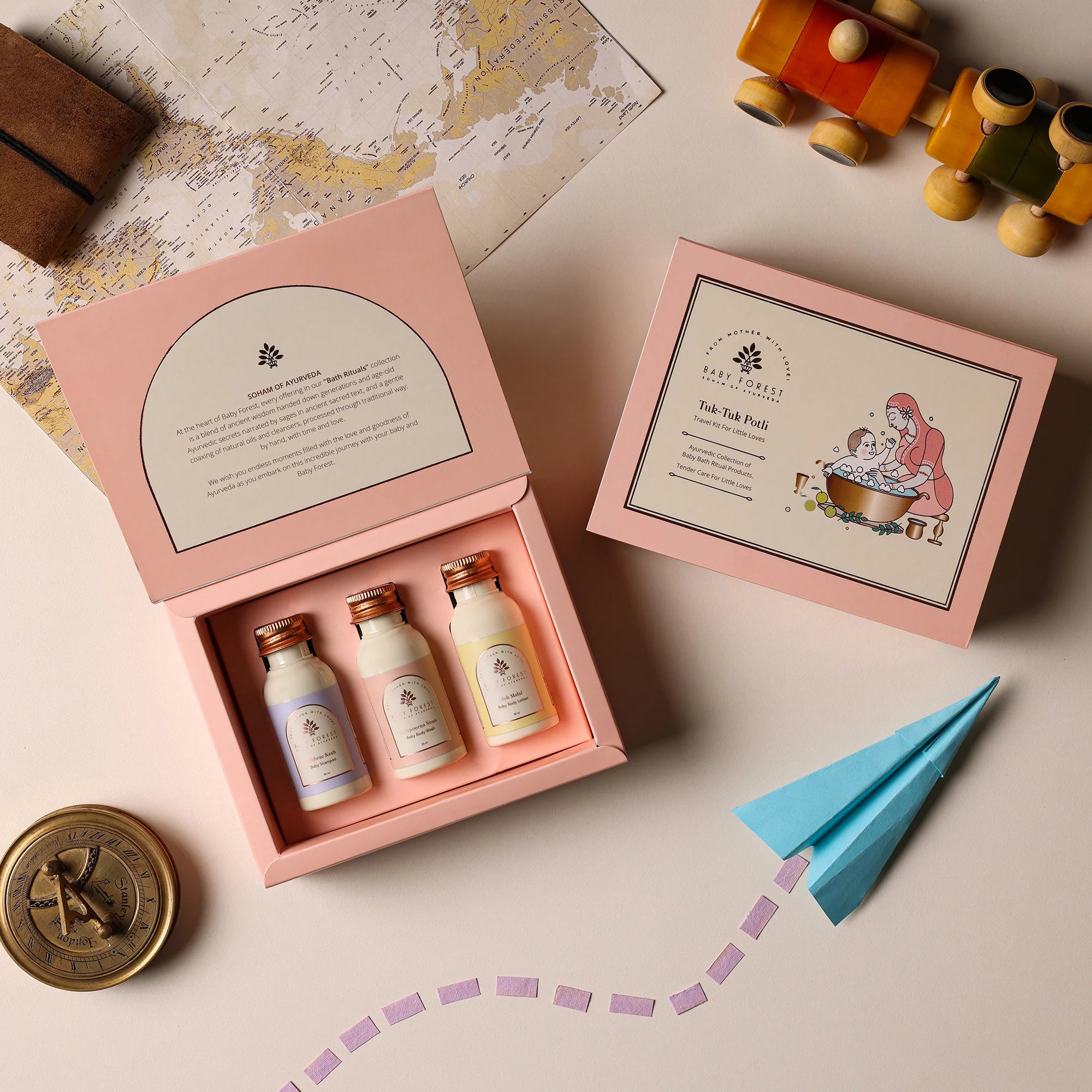 Baby Forest Tuk Tuk Potli- Baby Travel Kit