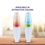 Hopop Soft Squeezy Silicone Food Feeder - 90 ml - Blue