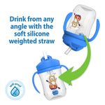 Dr Brown's Baby's First Straw Cup - Blue Bear