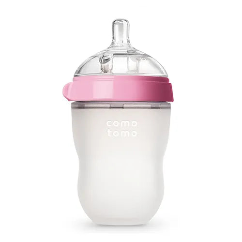 Comotomo Silicone Feeding Bottle - 250ml (Pink)