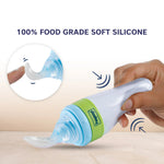 Hopop Soft Squeezy Silicone Food Feeder - 90 ml - Blue