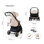 Loopie Hop Baby Stroller - Ivory Marble