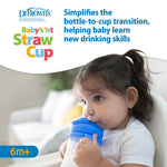 Dr Brown's Baby's First Straw Cup - Blue Bear