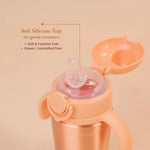 Baby Forest Tiny Tamba Pure Copper Sipper for Kids - Soft Silicone Teat - 500ml