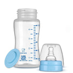 Chicco Feed Easy Feeding Bottle (250ml, Medium Flow) (Blue)