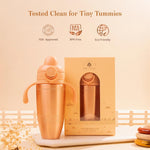 Baby Forest Tiny Tamba Pure Copper Sipper for Kids - Soft Silicone Teat - 500ml