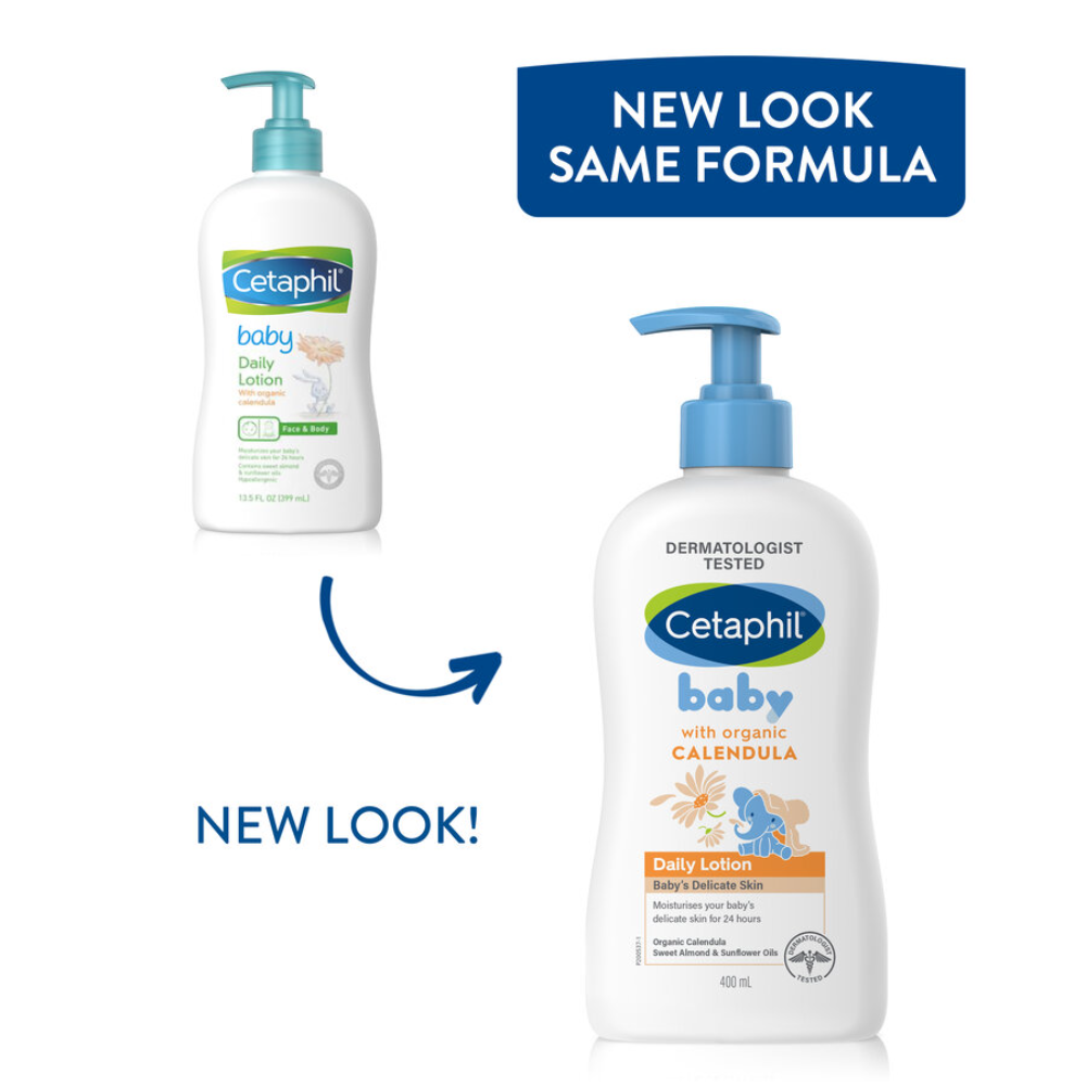 Cetaphil Baby Daily Lotion with Organic Calendula - 400 ml