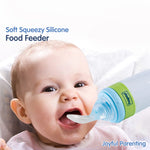 Hopop Soft Squeezy Silicone Food Feeder - 90 ml - Blue