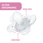 Chicco PhysioForma Comfort Soother Pink Lumi (16-36 Months) (2 Pcs)