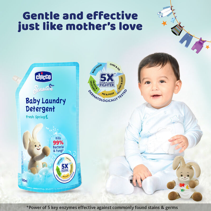 Chicco Baby Laundry Detergent - Fresh Spring - 500ml