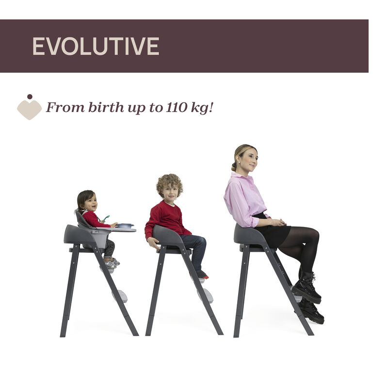 Chicco Crescendo Up High Chair (Black Re_Lux)