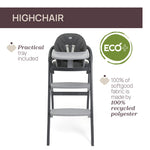 Chicco Crescendo Up High Chair (Black Re_Lux)