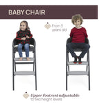 Chicco Crescendo Up High Chair (Black Re_Lux)