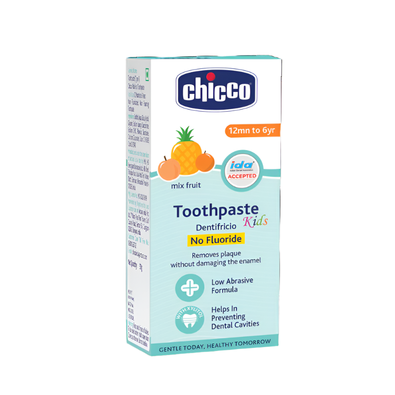 Chicco Tooth Paste Mix Fruit No Fluoride - 12M to 6Y - 50g