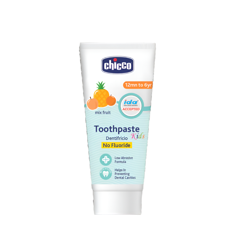 Chicco Tooth Paste Mix Fruit No Fluoride - 12M to 6Y - 50g