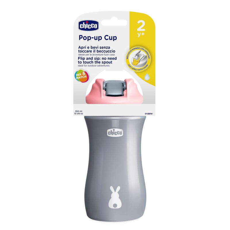 Chicco Kids Pop-Up Cup (350ml) (2Y+) (Pink)