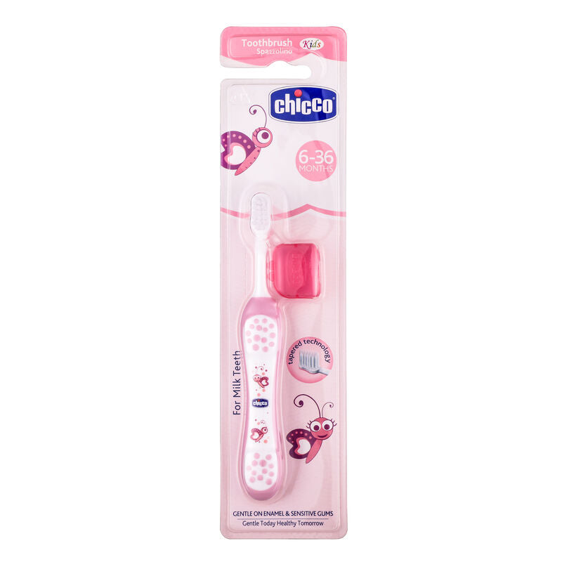 Chicco Toothbrush - Pink - 6M to 36M