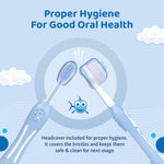 Chicco Toothbrush - Blue - 6M to 36M