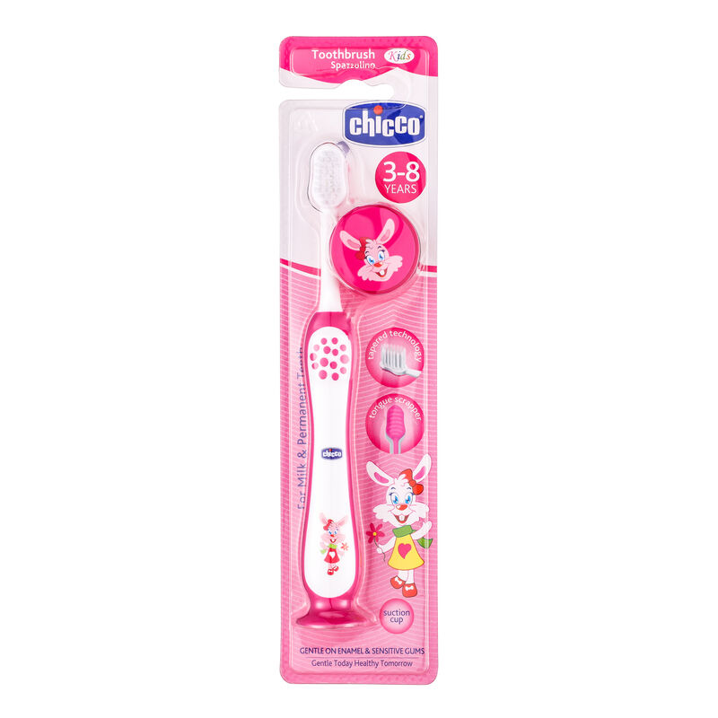 Chicco Toothbrush - Pink - 3Y to 8Y