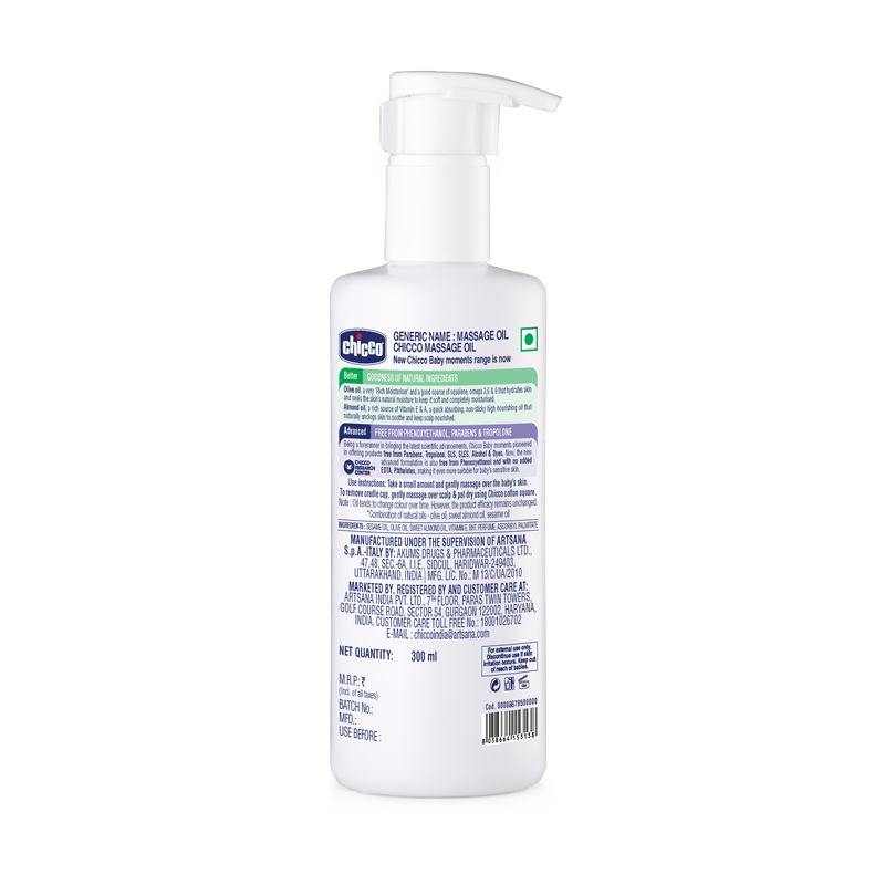 Chicco Baby Massage Oil (300Ml)