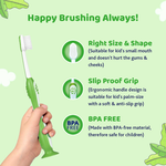 Chicco Toothbrush - Green - 3Y to 8Y