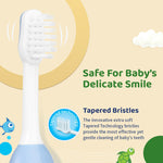 Chicco Toothbrush Set - Blue + Green - 6M to 36M