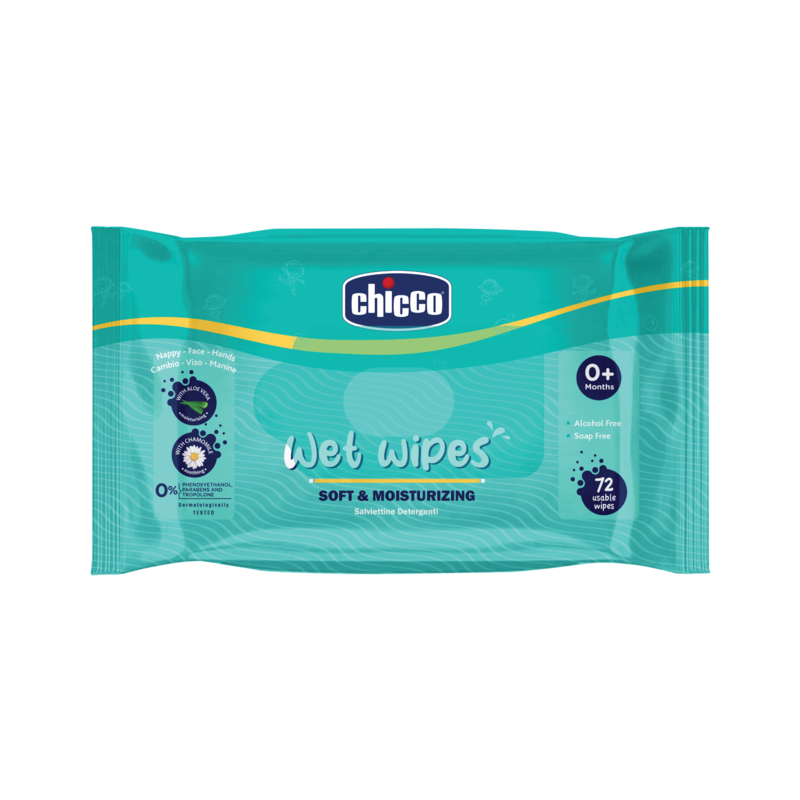 Chicco Wet Wipes Sticker 72 Pcs