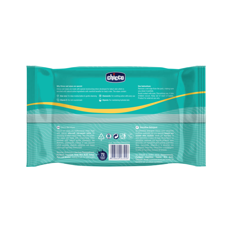 Chicco Wet Wipes Sticker 72 Pcs