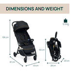 Chicco Glee Stroller (Uneven Black )