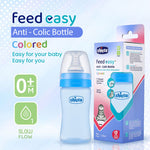 Chicco Feed Easy Blue Colored Narrow Neck Feeding Bottle (125ml)